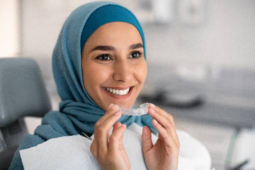 invisalign muslim lady